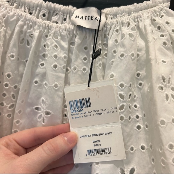 NWT Matteau Crochet Broderie Skirt size 3 (fits 6) - Picture 3 of 8